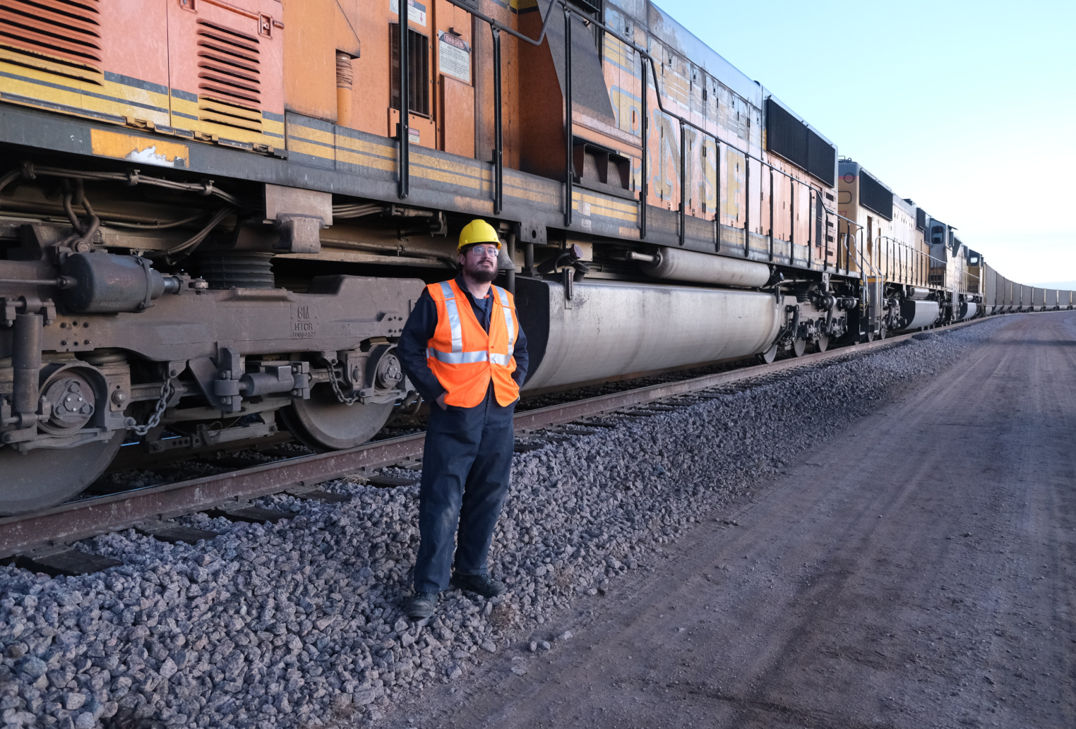 David Hunter during testing at the MxV Rail FAST facility.